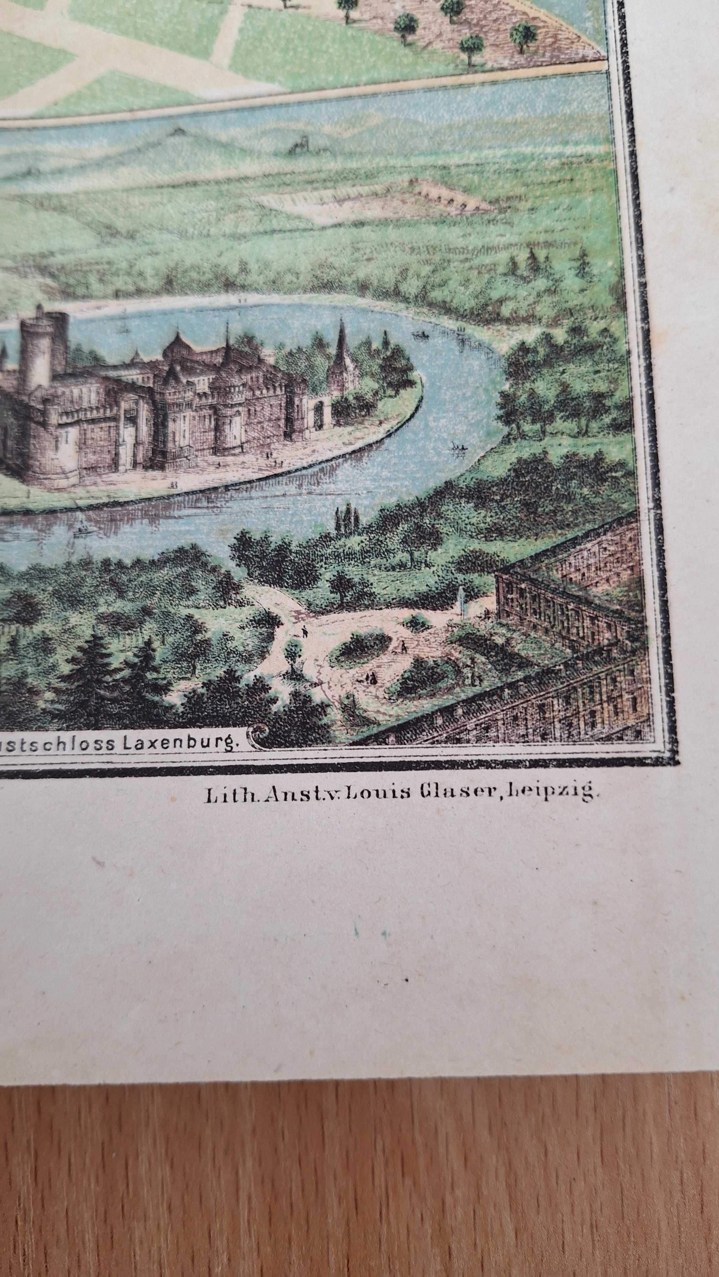 Stara przedwojenna mapa Wieden Austria