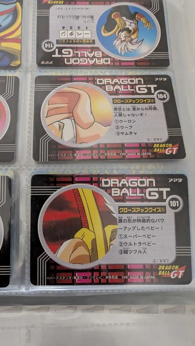 Caderneta COMPLETA Dragon Ball Z Cards, Panini (+ memorial photo e GT)