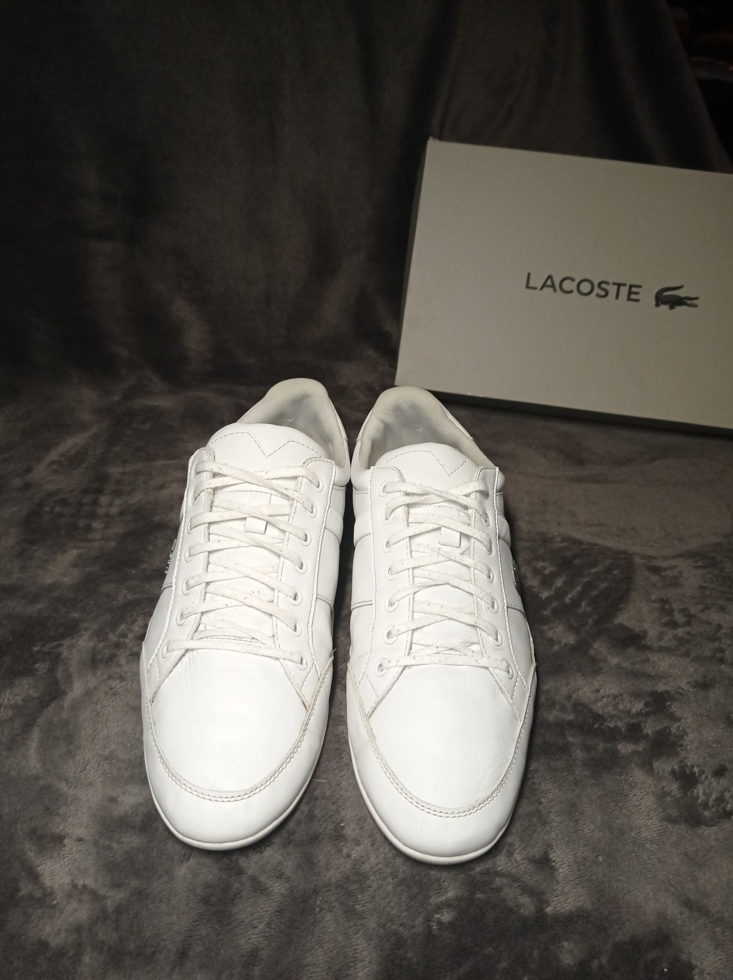 Buty Lacoste Chaymon rozmiar 42, 5 wkładka 27,5 cm białe skóra trampki