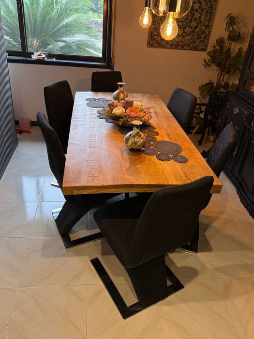 6 cadeiras x mesa de jantar