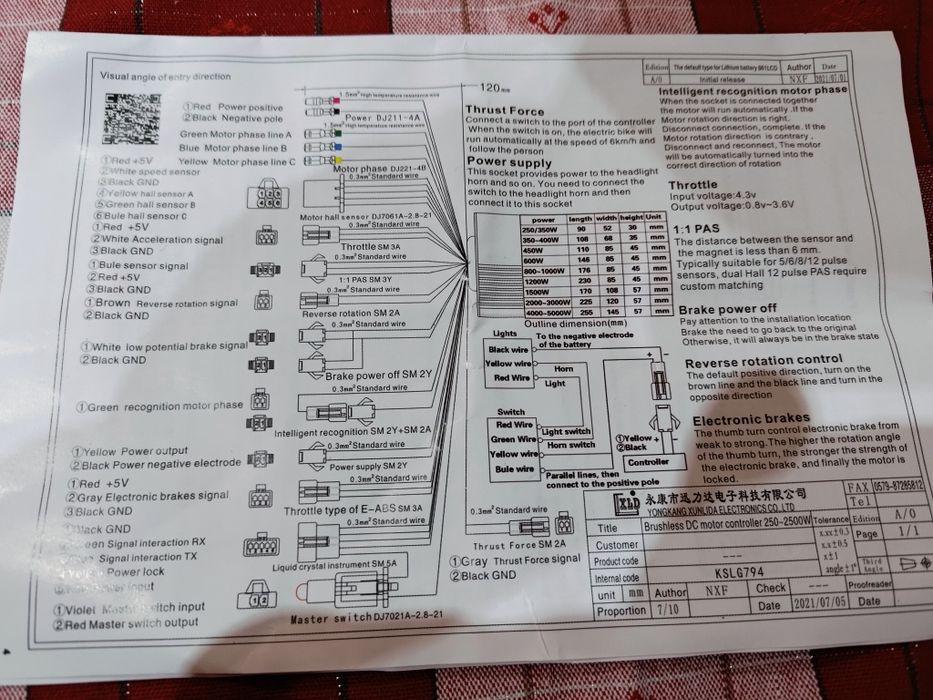 Sterownik , Wyświetlacz rower elektryczny, 24V36V48V60V  Nowy