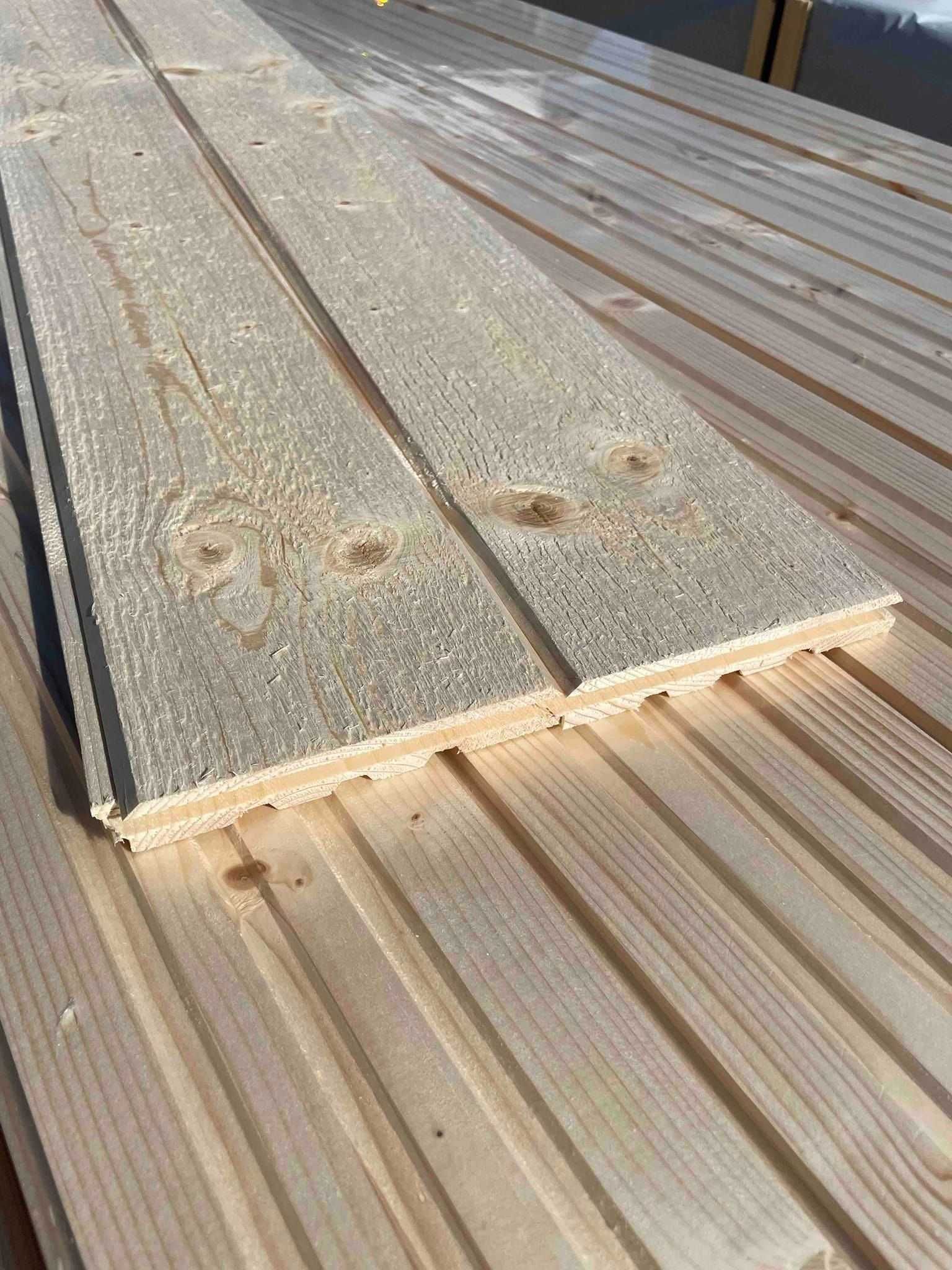 Deska elewacyjna Świerk 21mm x 145mm klasa AB profil Faza Szorstka