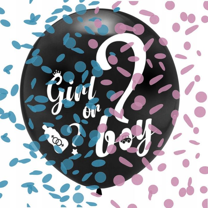 Oro Party Balonowa dekoracja na Baby Shower Chłopak czy Dziewczyna