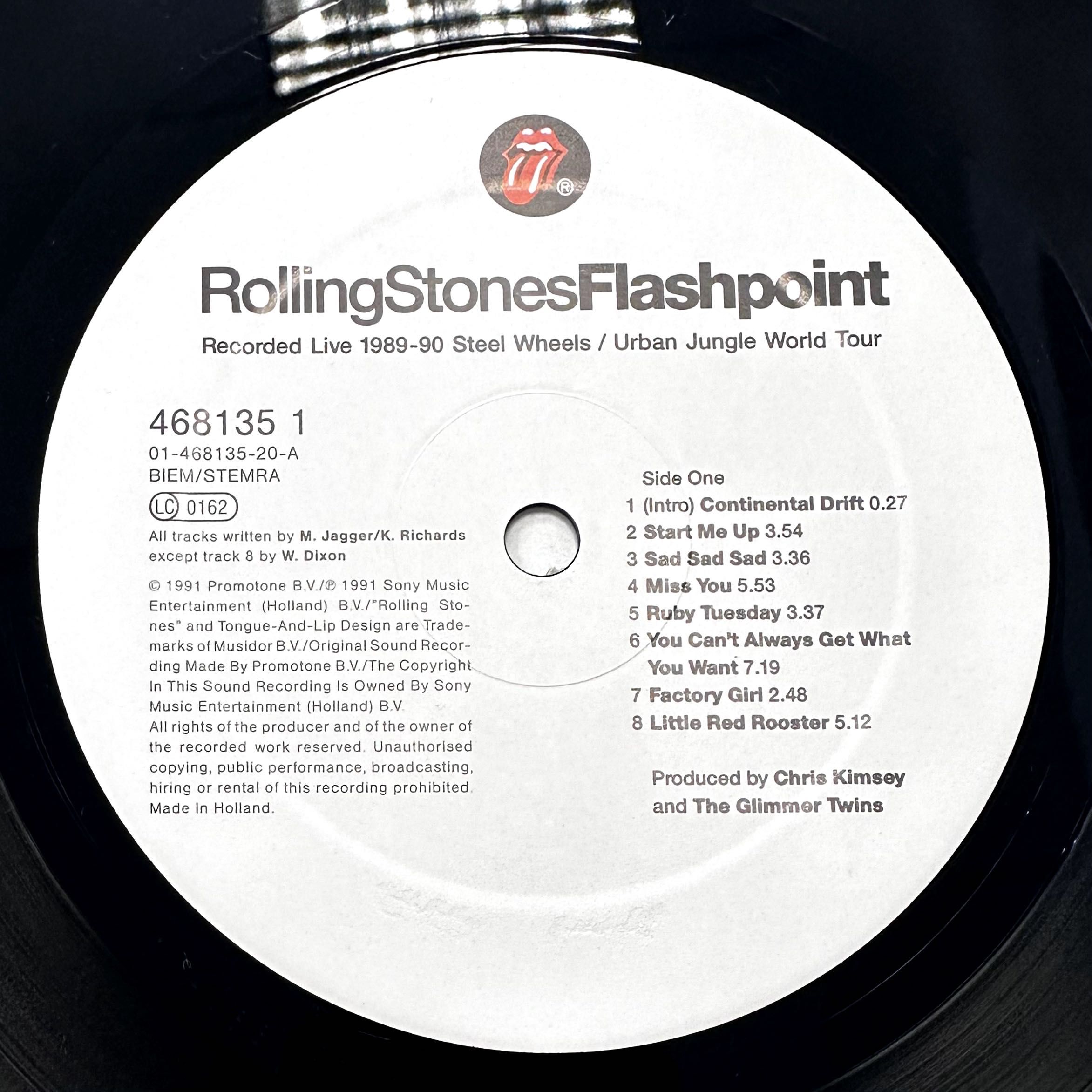 The Rolling Stones - Flashpoint (Vinyl, 1991, Holland)