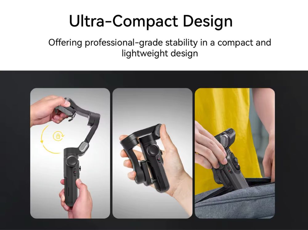 Aochuan smart XPro Ai gimbal трипод селфі палка розумний стабілізатор