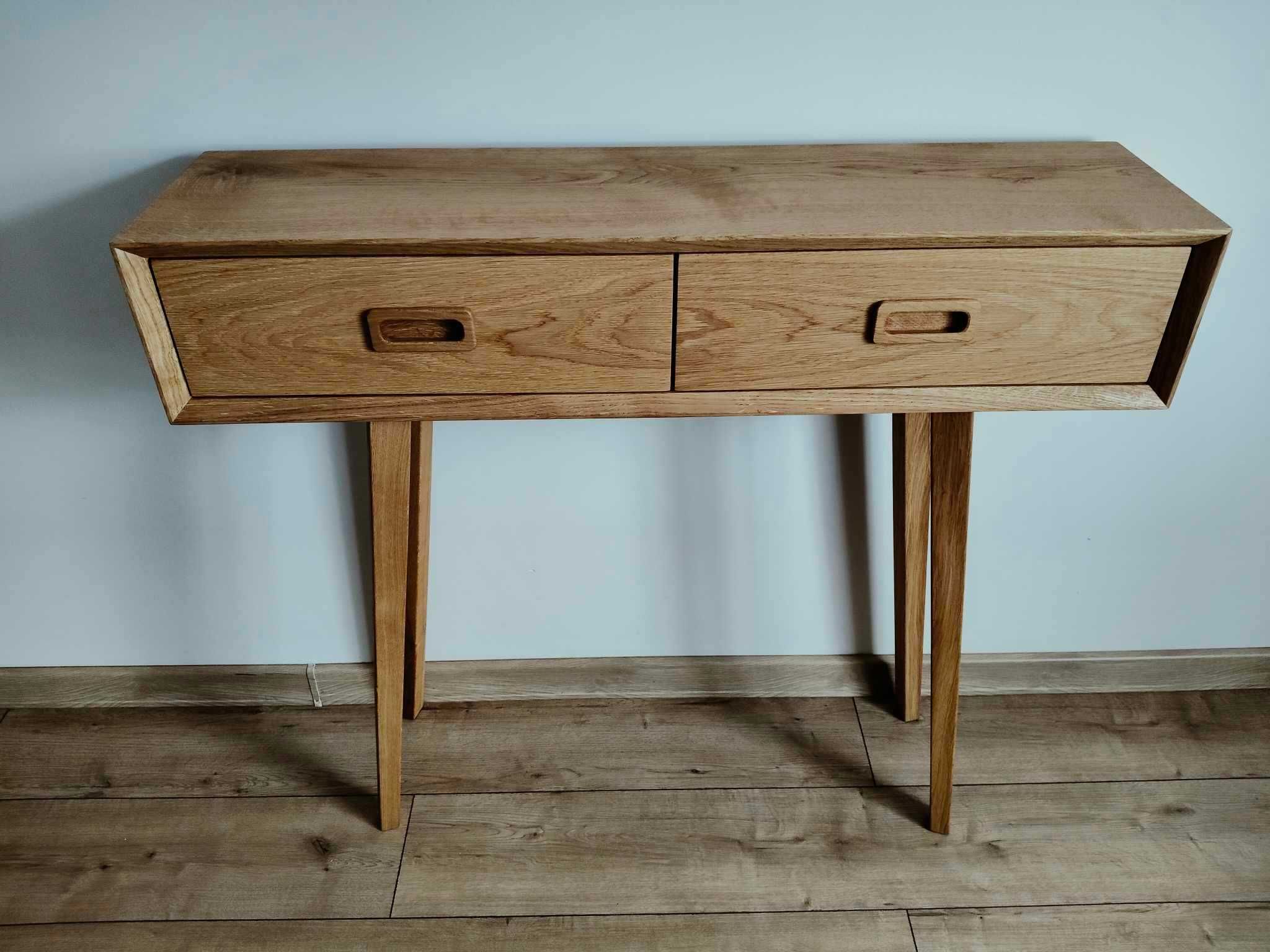 Konsolka dębowa 100x30x90