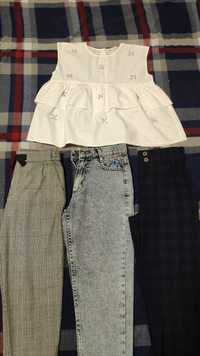 Блузки, брюки, джинсы, вещи для девочки