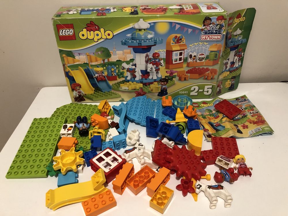Lego Duplo Wesole Miasteczko kompletne z pudelkiem instrukcja 10841