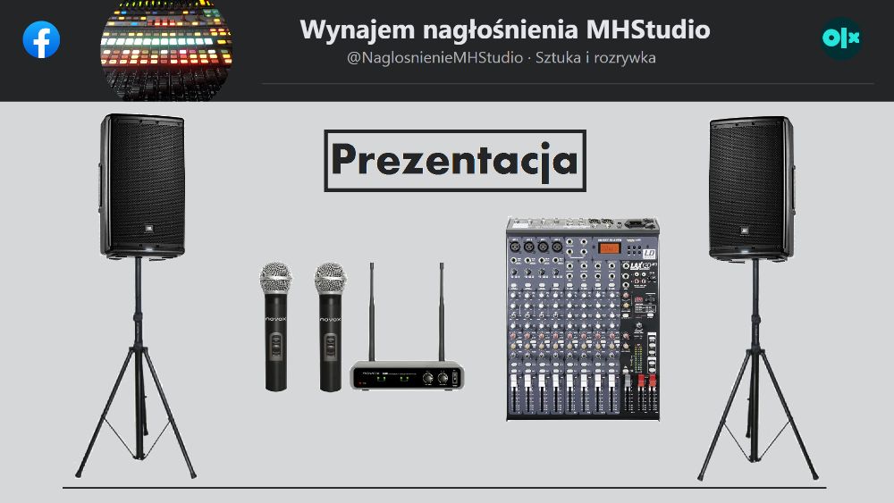 Nagłośnienie Wynajem nagłośnienia Nagłośnienie do wynajęcia Głośniki