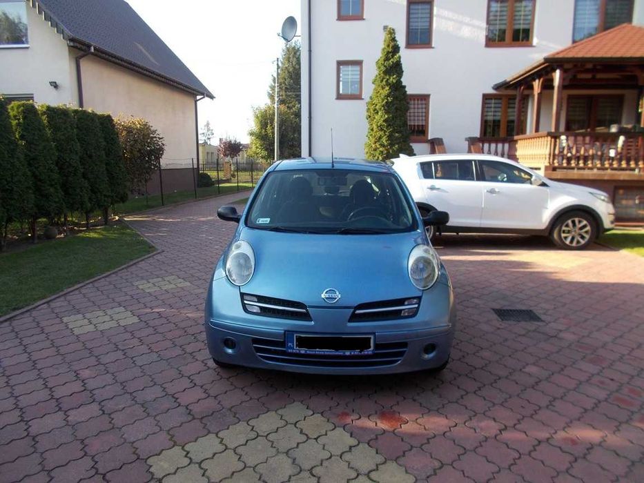 NISSAN MICRA 1,2 benzyna  2007 r.  drzwi  KLIMATYZACJA  zarejestrowany