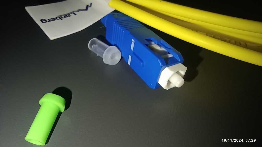Kabel światłowodowy patchcord sc/apc-sc/apc simplex 0,5m