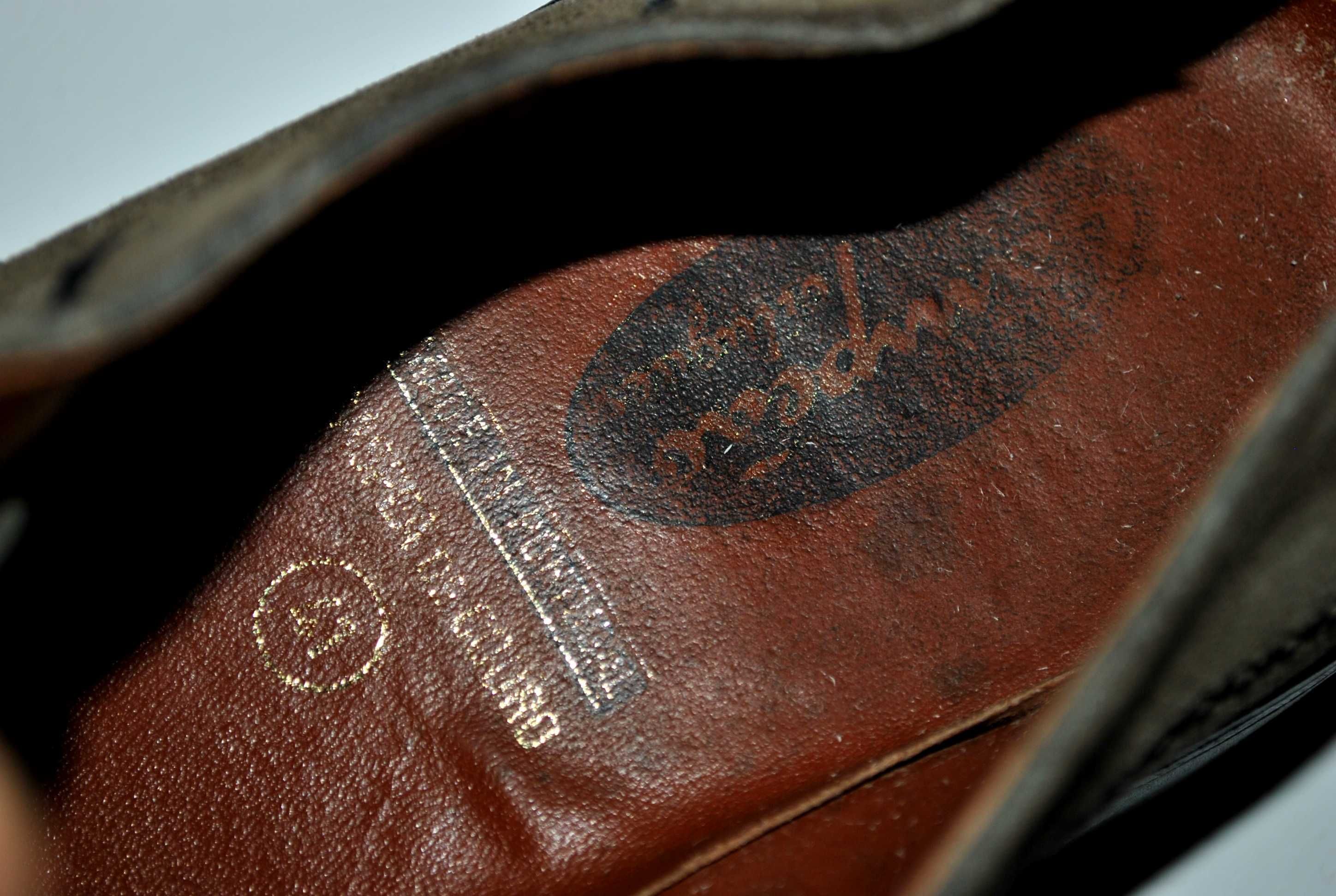 Туфли из Португалии мужские кожа замш замшелые кожаные хакки 26,5 см