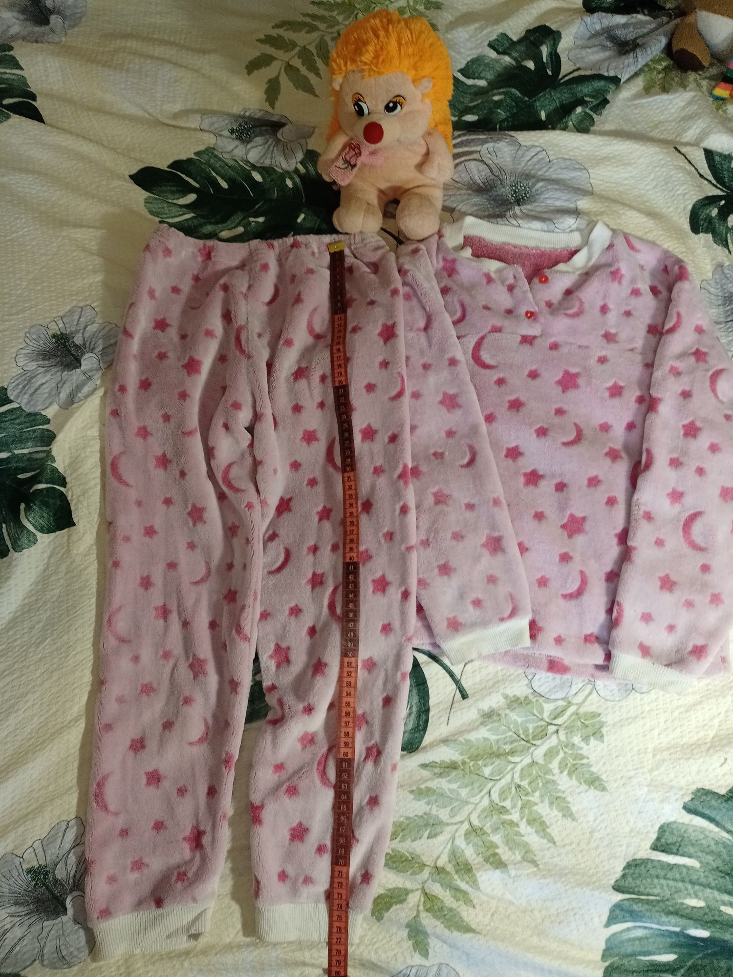 Дитяча піжама рожева в зірочку