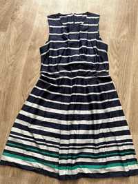 Сукня/ плаття в смужку 46-48р,міді,смужка