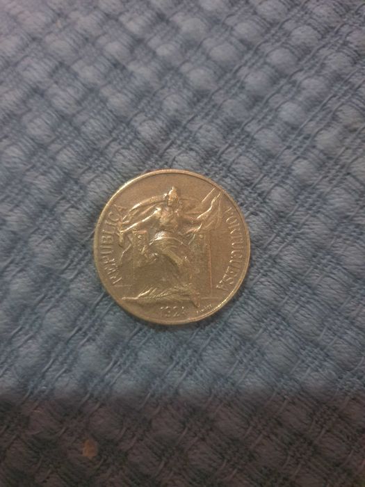 Moeda antiga 1 escudo 1924