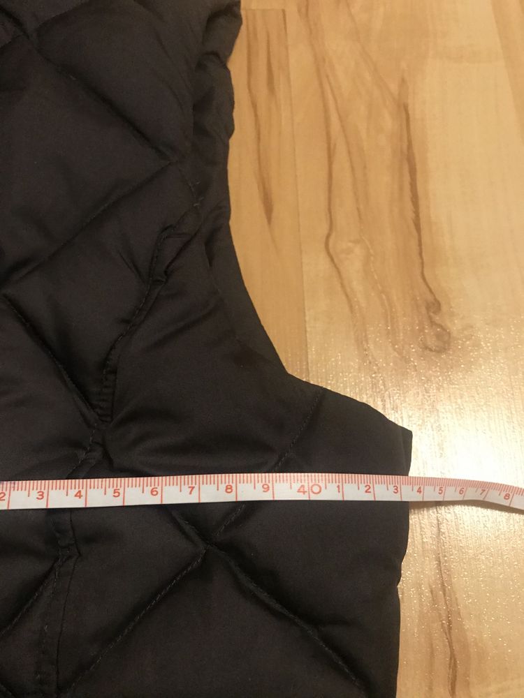Brązowa pikowana ocieplana  kamizelka Esprit 34/ 36 damska Vintage