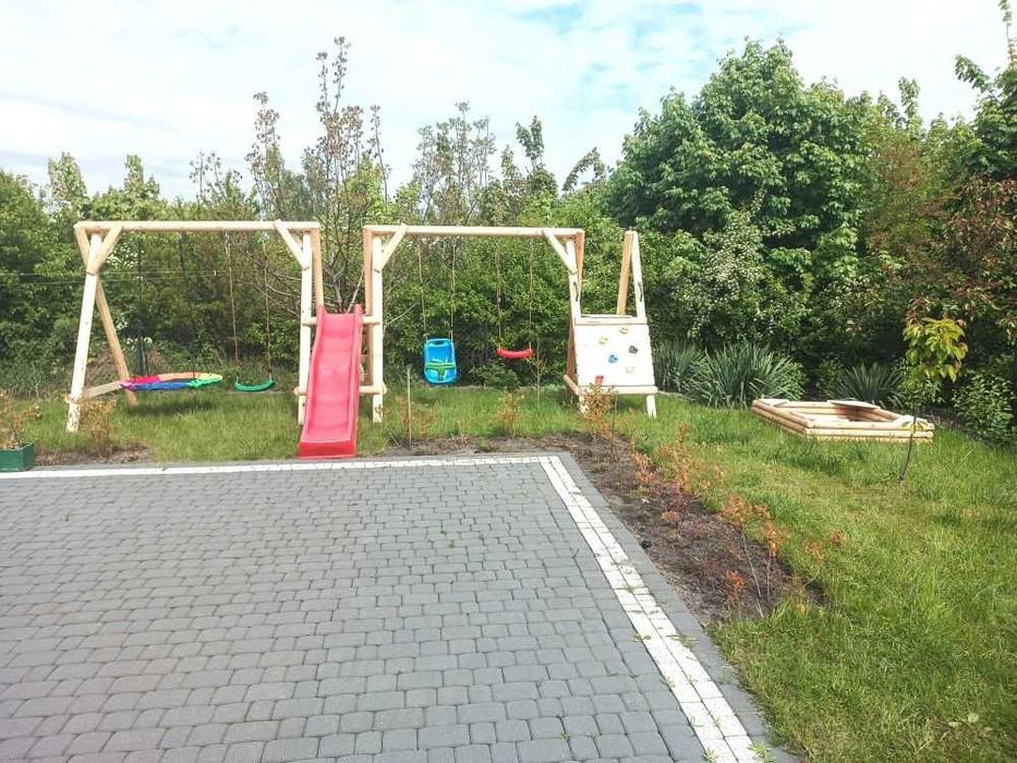 Huśtawka Drewniana Ogrodowa "BARTEK" Solidna Producent najlepsza cena