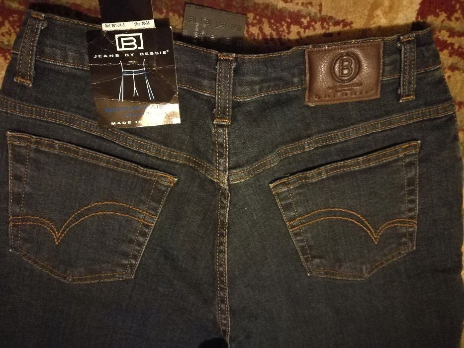 JEANS BY BESSIE 30/38 made in Italy, nowe z metką