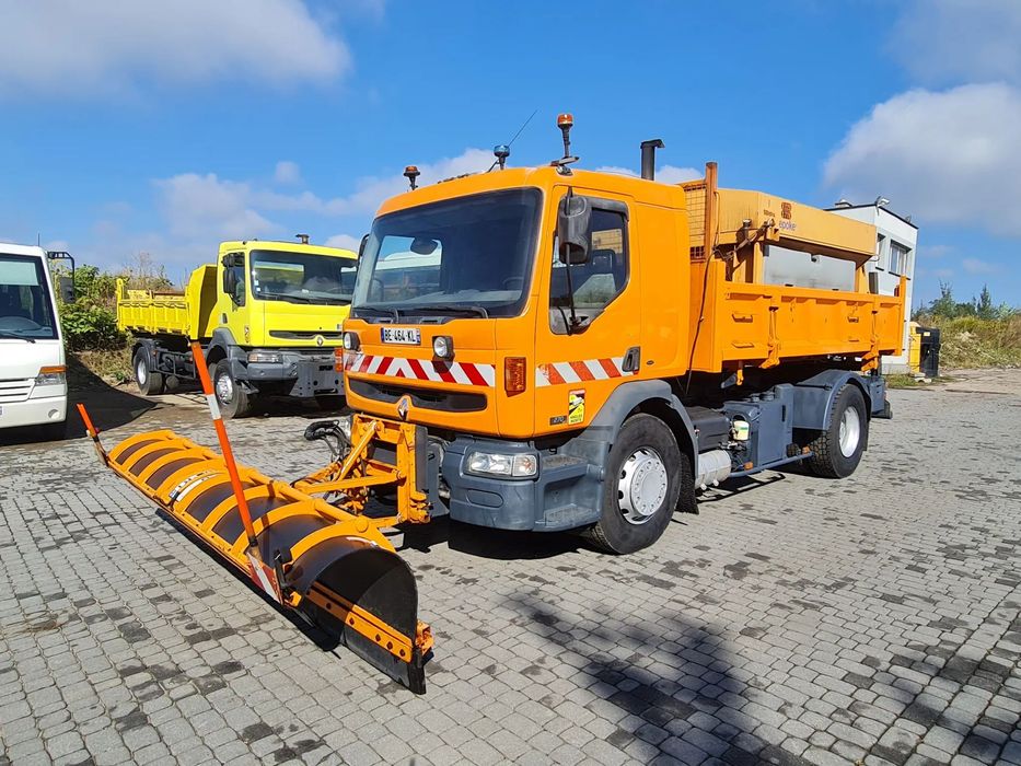 Renault Premium 270DCi Wywrotka 3 str Tylko 146tys km Solarka Pług SPECJALNY Długi Kiper Nowe Opony Zimowe  Piaskarka Solarka Pługo Piaskarka Pług Odśnieżanie