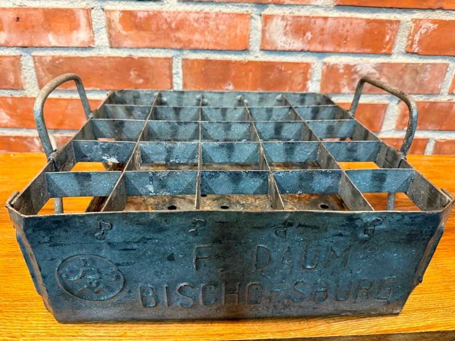 Skrzynka po piwie, lata 1920/40, Browar Biskupiec, antyk.