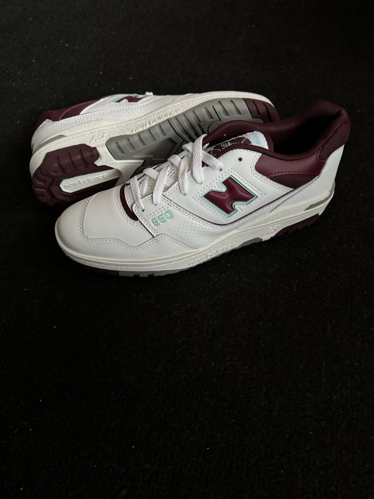 New Balance 550 White Bordeaux