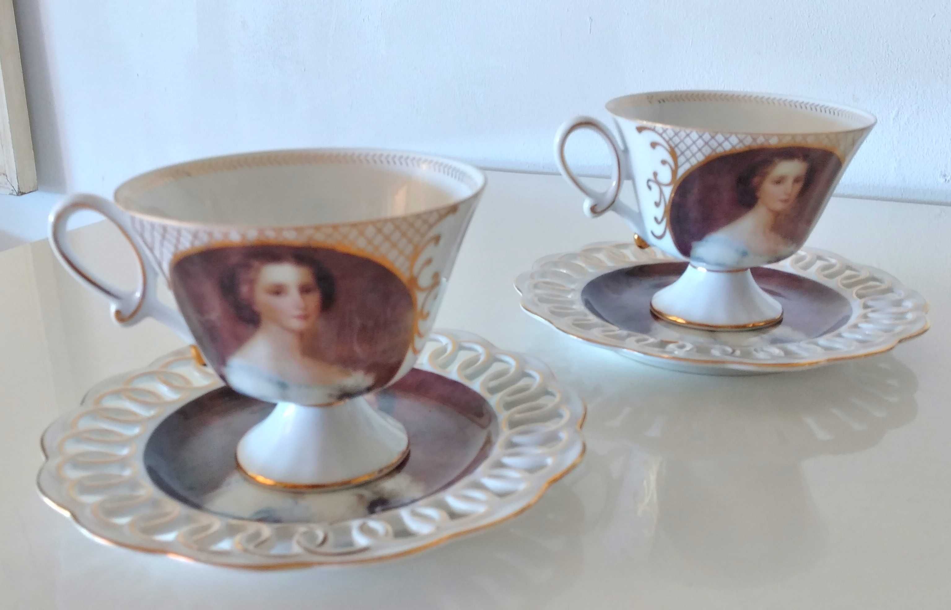 Set dois xícaras de chá em porcelana Zara home