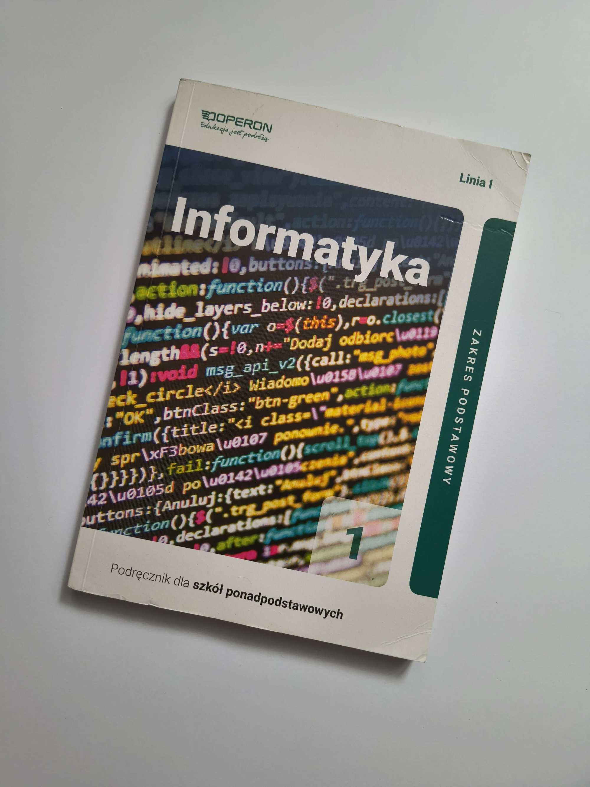 OPERON Podręcznik Informatyka 1 linia 1. Zakres podstawowy. (Używany)