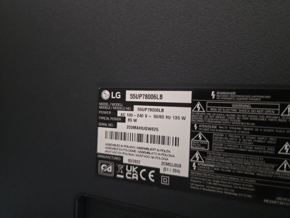 Vendo tv Lg 55 polegadas