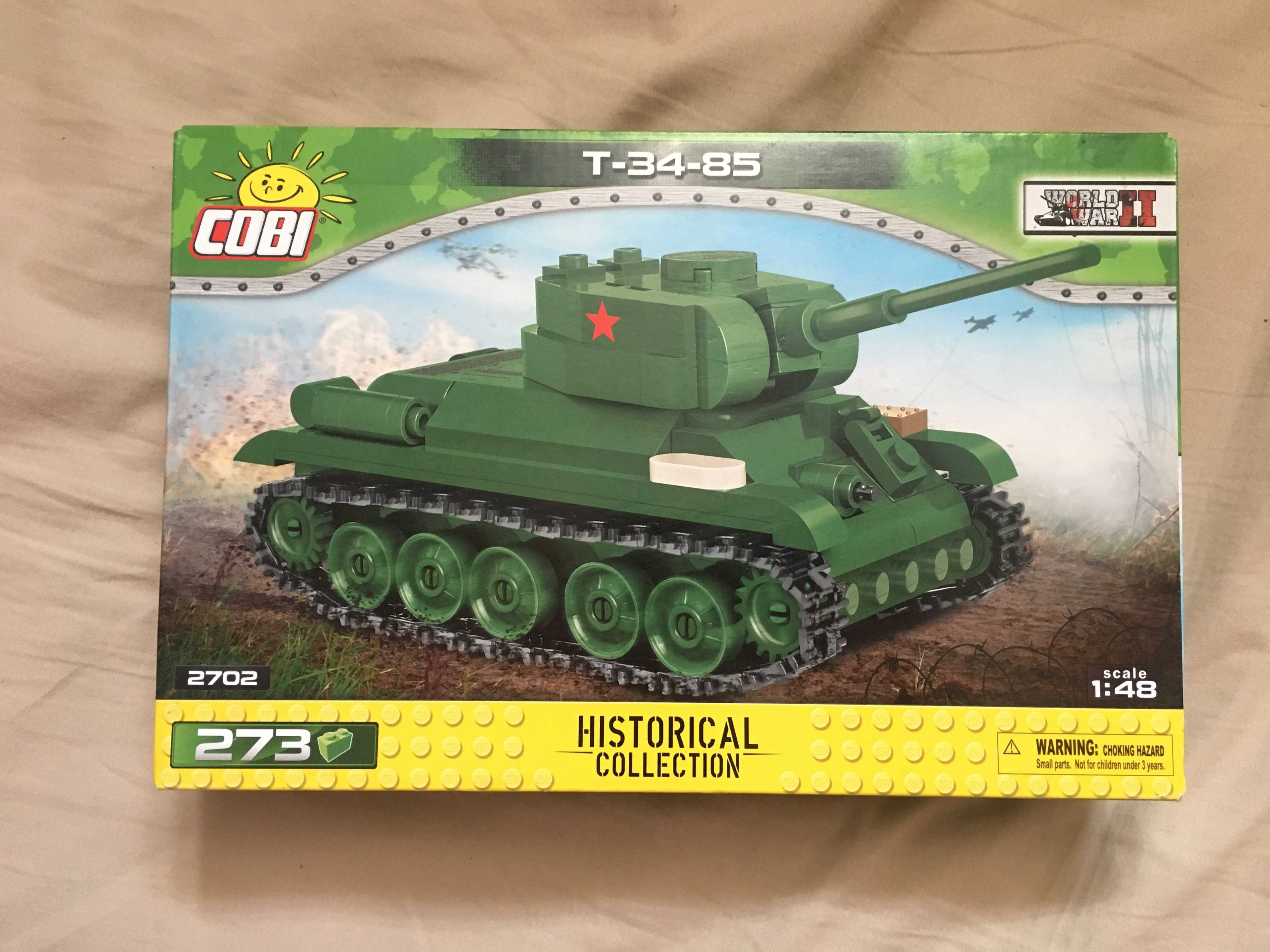 Klocki Cobi 2702 HC WWII Czołg T-34-85  sklala 1/48