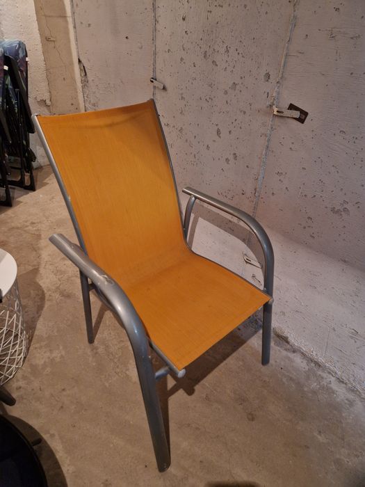 Krzesła ogrodowe 2szt. + szare pokrowce