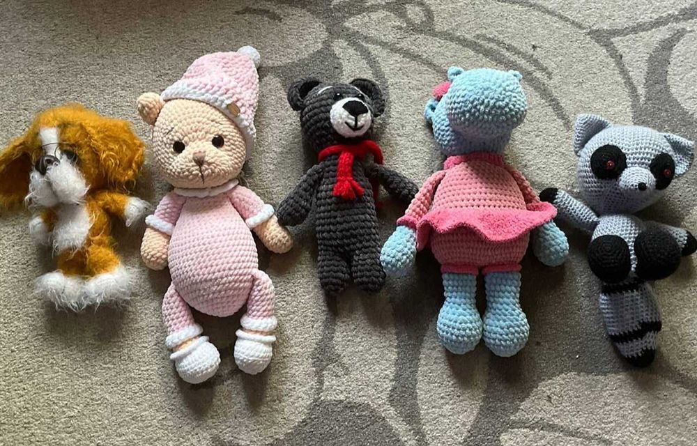 Вязанные шикарные игрушки ручной работы