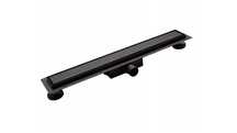 Odpływ liniowy CZARNY  Balneo Duplex 80 cm BLK80N