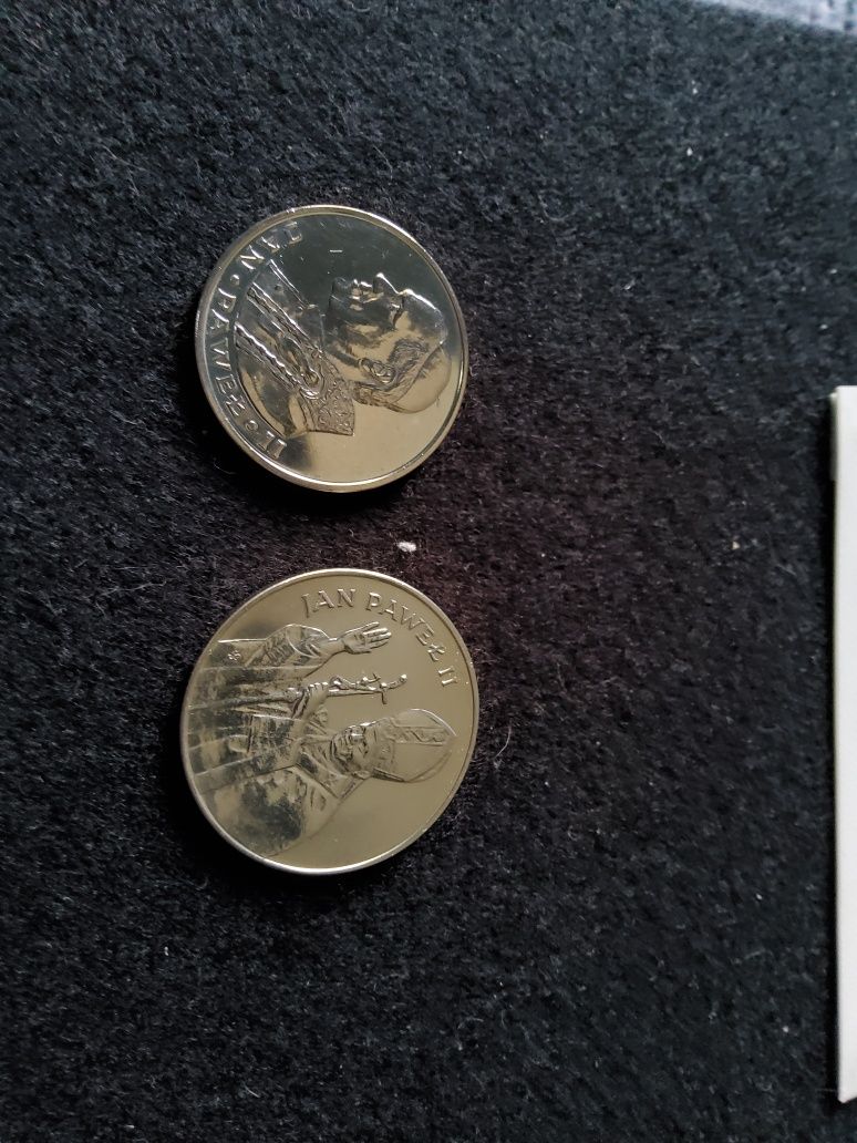 Jan Paweł II 1987 r 10000 zł 1980 r 1000 zł