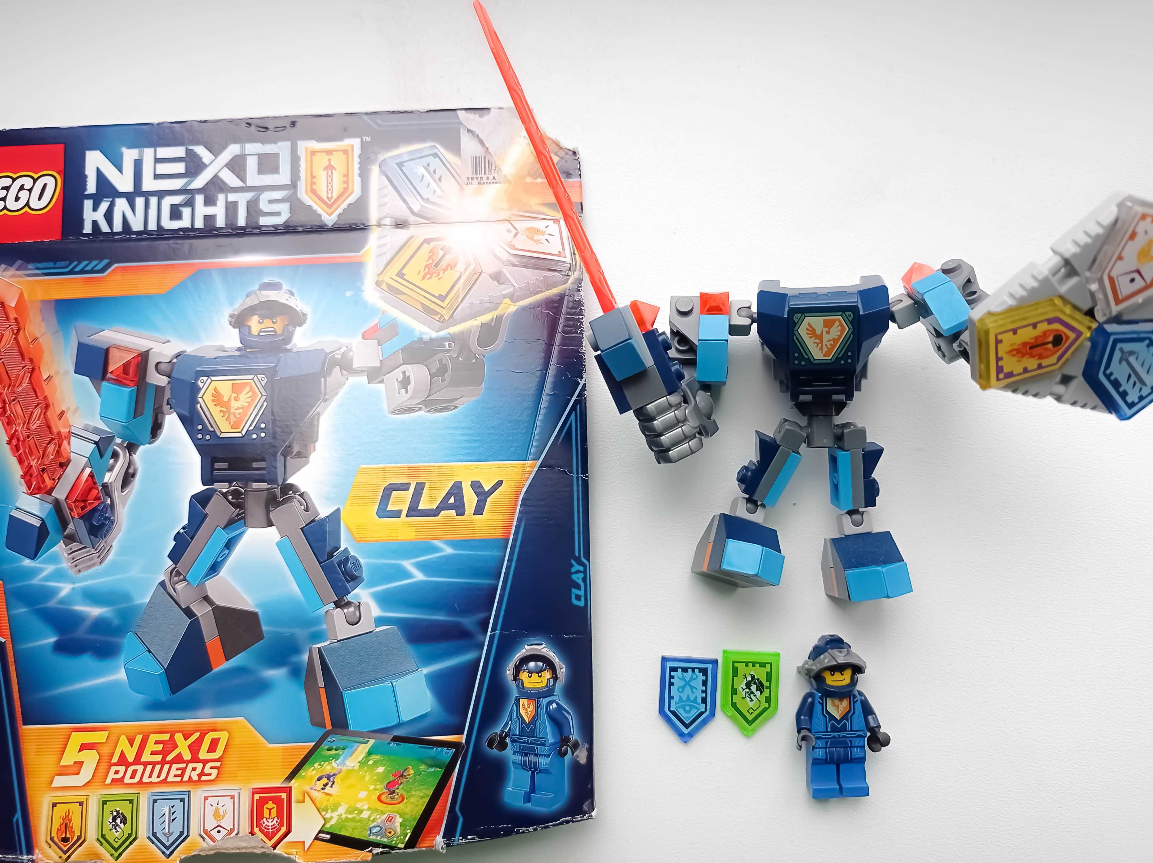 Zestaw LEGO 70362 Nexo Knights - Zbroja Claya z pudełkiem