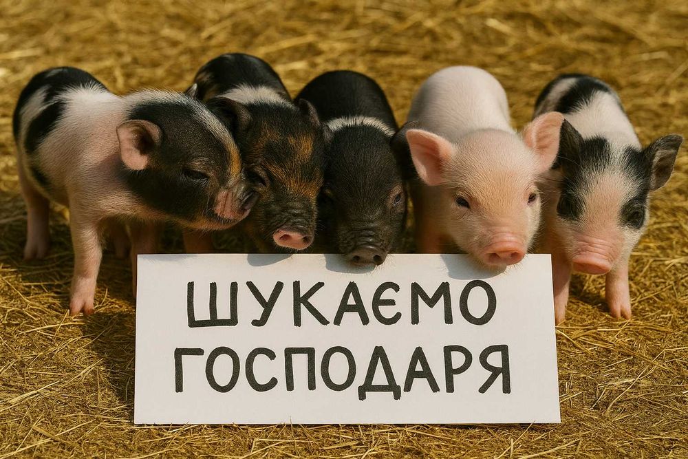 Продаються в’єтнамські поросята. Здорові й активні. Гарно ростуть.