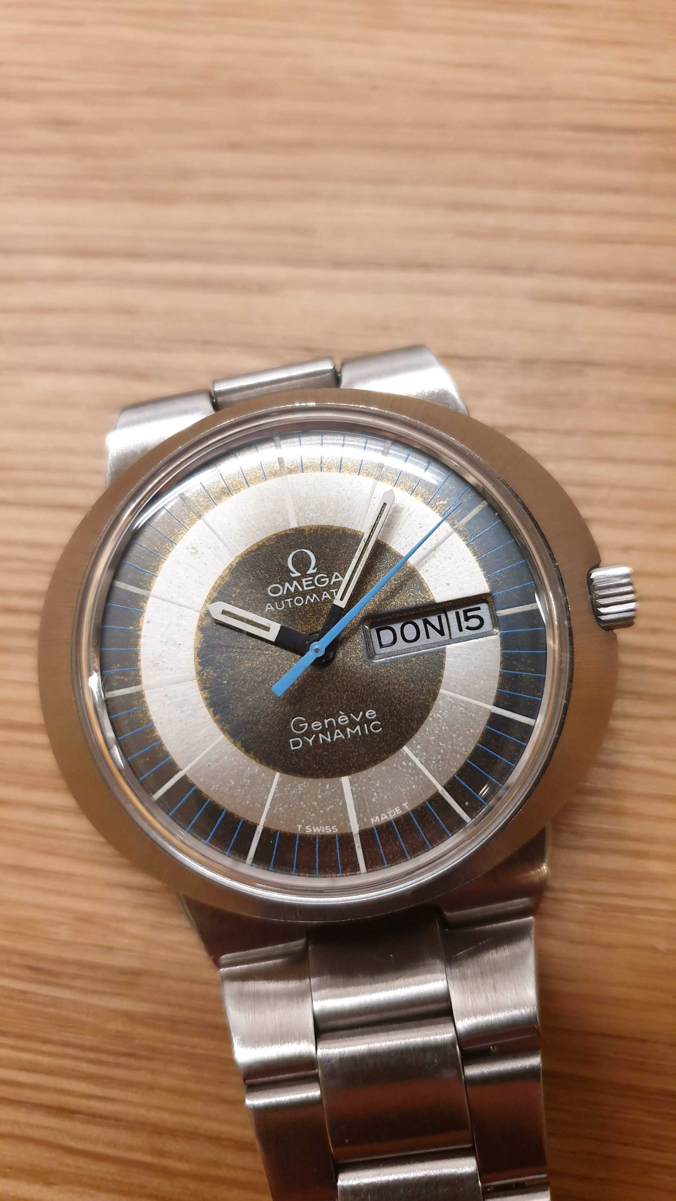 Omega Geneve Dynamic z bransoletą po serwisie