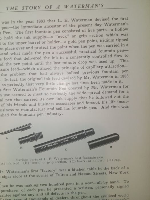 Livro de canetas  waterman
