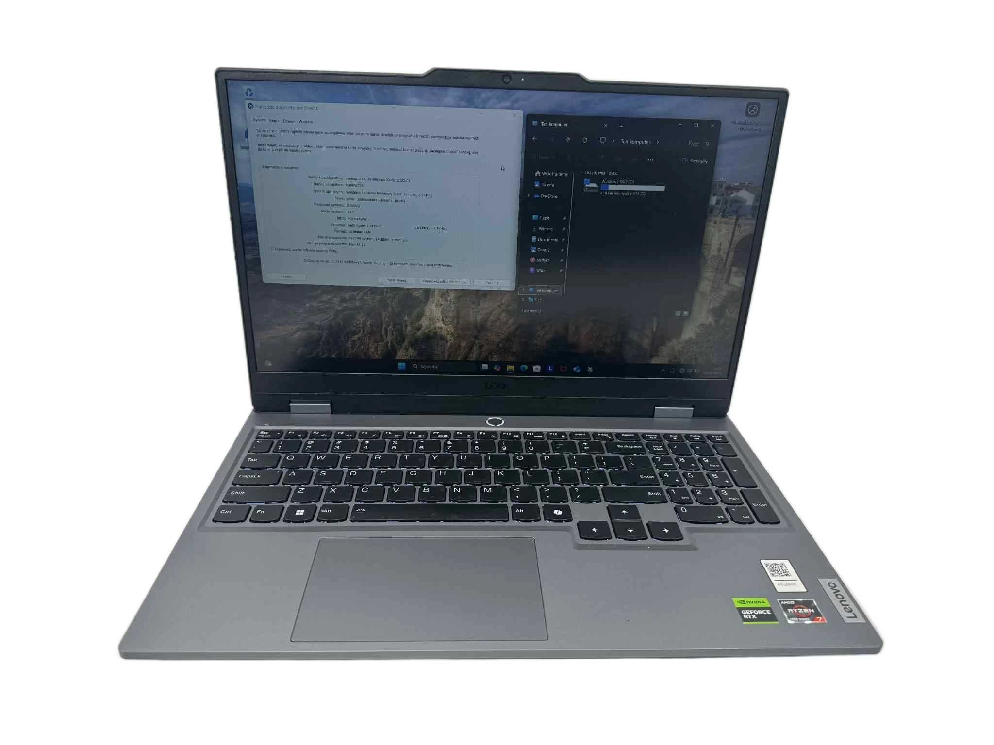 laptop lenovo loq 15arp9 15,6'' r7-7435hs 16/512gb rtx 4060 amd ryzen7