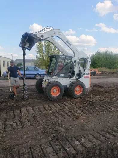 Мінінавантажувач Bobcat, бобкет, гідромолот, бур
