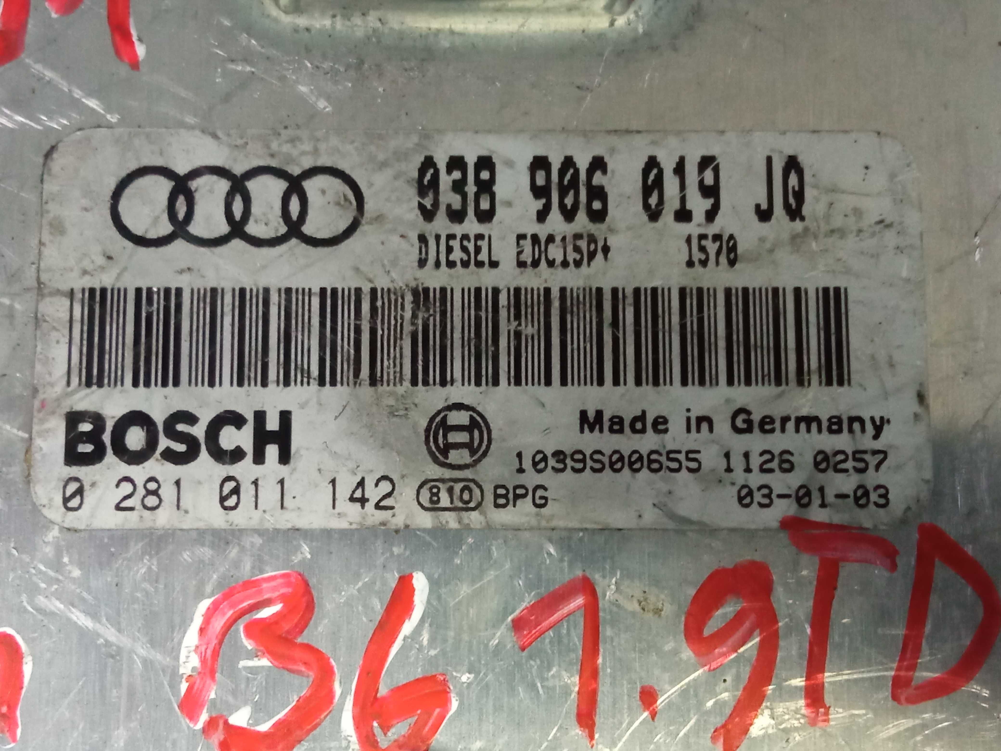 Sterownik silnika Audi A4 B6 1.9 TDI 038/906/019JQ Siedlce