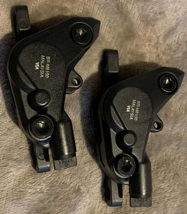 Nowe zaciski hamulcowe Shimano Deore BR-M6100 Komplet (Przód+Tył)