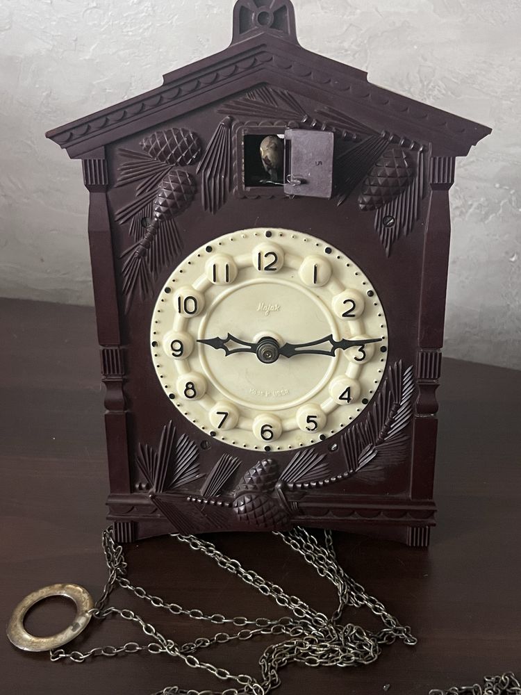 zegar z kulułką majak stary vintage prl
