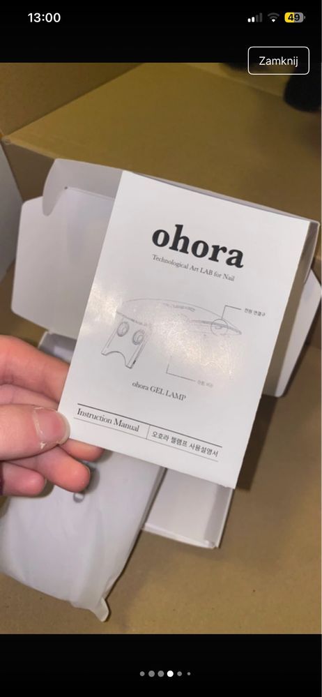 Lampa do paznokci hybrydowych firma Ohora