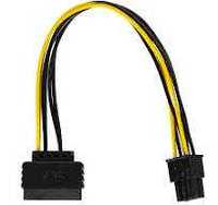 Delock Kabel SATA Power(M) -> PCI Express 6Pin 15cm