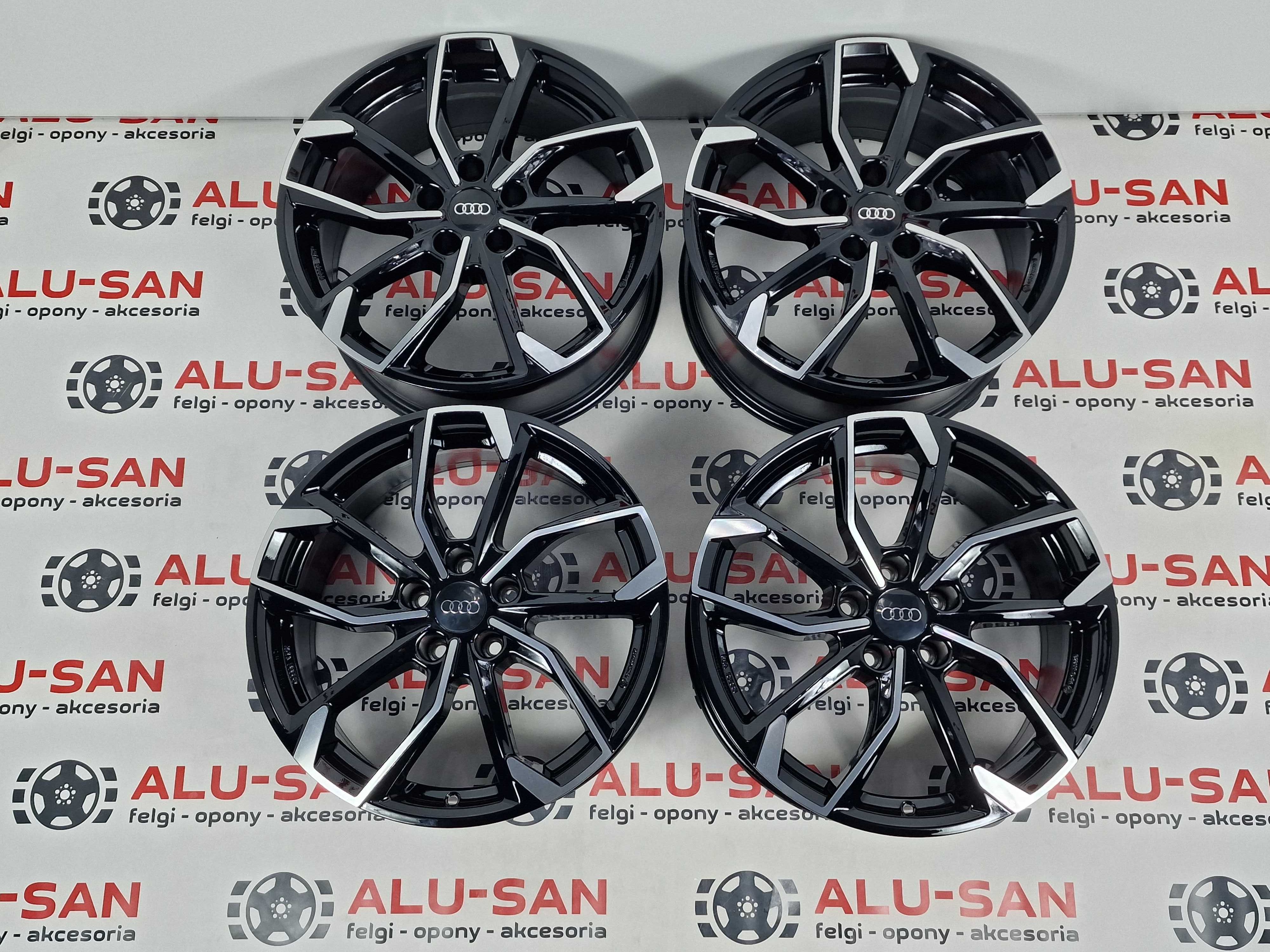 NOWE oryginalne alufelgi AUDI 18" 5x112 A4 A5 A6 A7 A8 Q5 Q7 Czarny