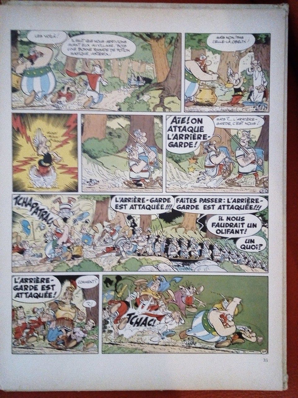 Livro Astérix, La Zizanie, edição francesa 1970