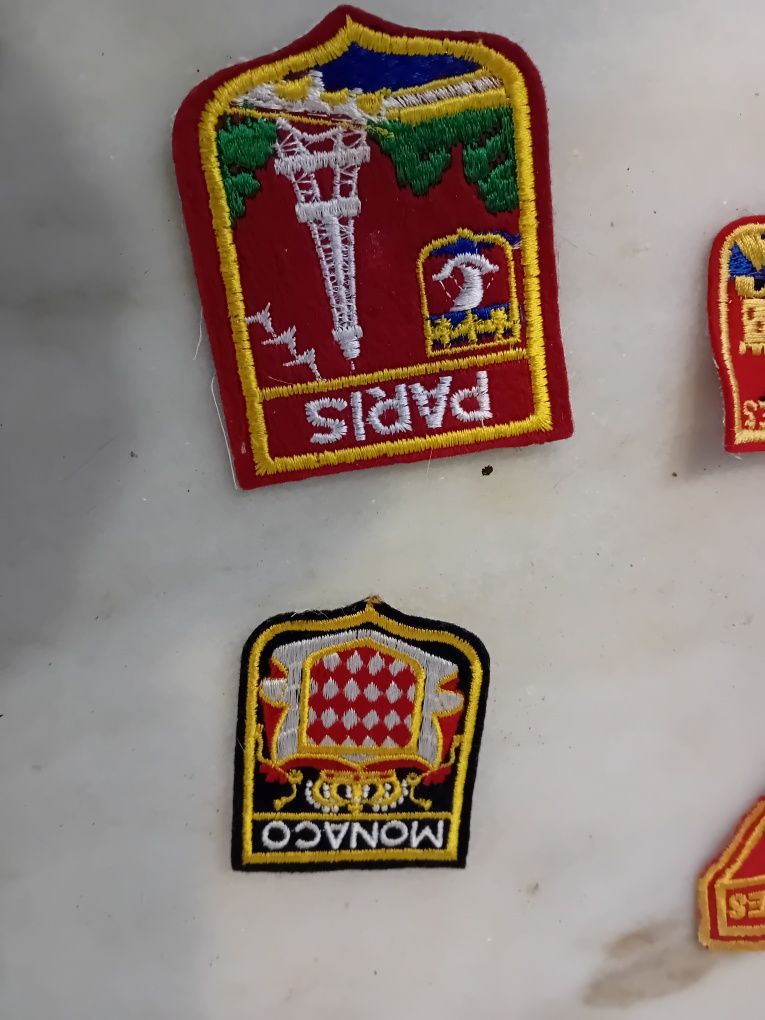 Conjunto de 4 Emblemas em Pano Coleccionáveis