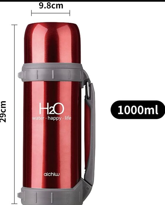 Izolowana butelka na wodę, podróżny kubek że stali nierdzewnej  1000ml