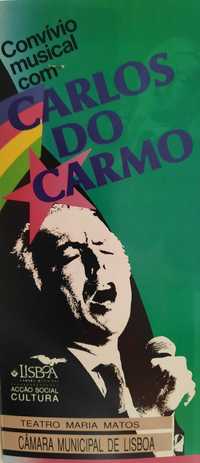 CARLOS DO CARMO - programa de concerto - Teatro Maria Matos