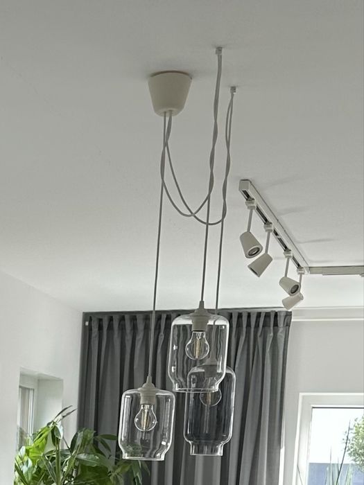 Lampa wisząca Ikea szklana